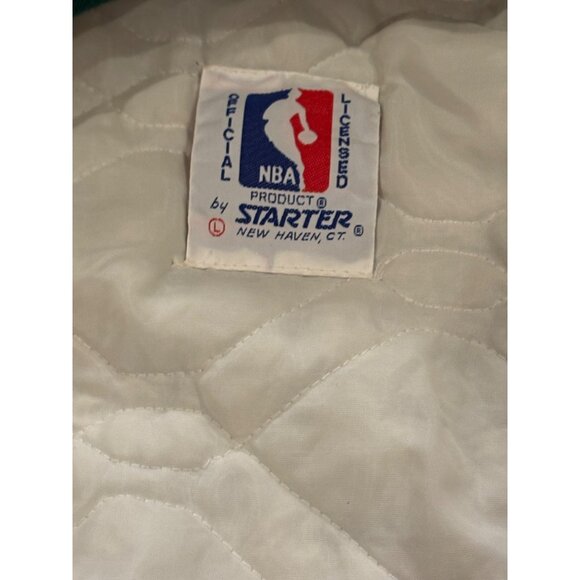 Vintage 1980's Starter Boston Celtics NBA Satin Jacket Green Men's Large - Picture 7 of 10